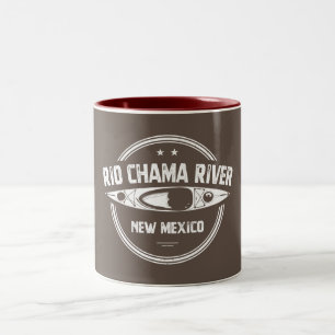 Rio Chama River New mexico Kayaking Två-Tonad Mugg