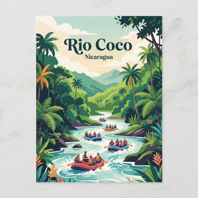 Rio Coco, Nicaragua Vykort (Framsida)