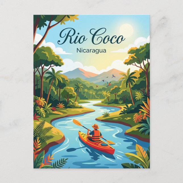Rio Coco Nicaragua Vykort (Framsida)