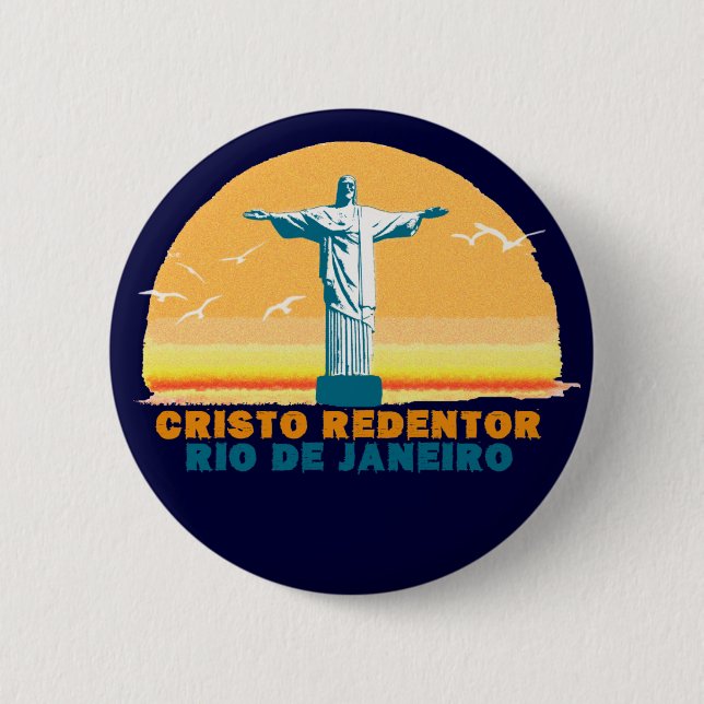 Rio - Corcovado - Jesus Kristus Redeemer Knapp (Framsida)