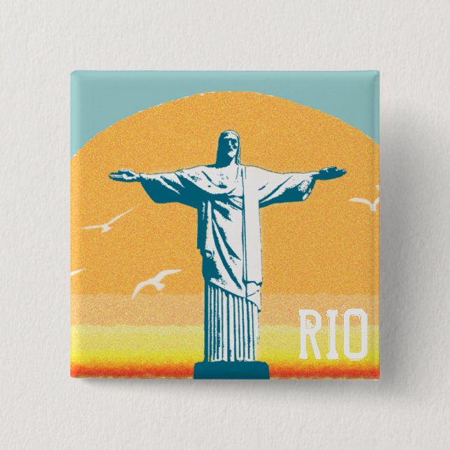 Rio - Corcovado - Jesus Kristus Redeemer Knapp (Framsida)