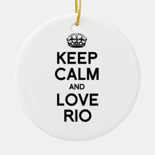RIO DE JANEIRO BEHÅLLALUGN - .PNG JULGRANSPRYDNAD KERAMIK