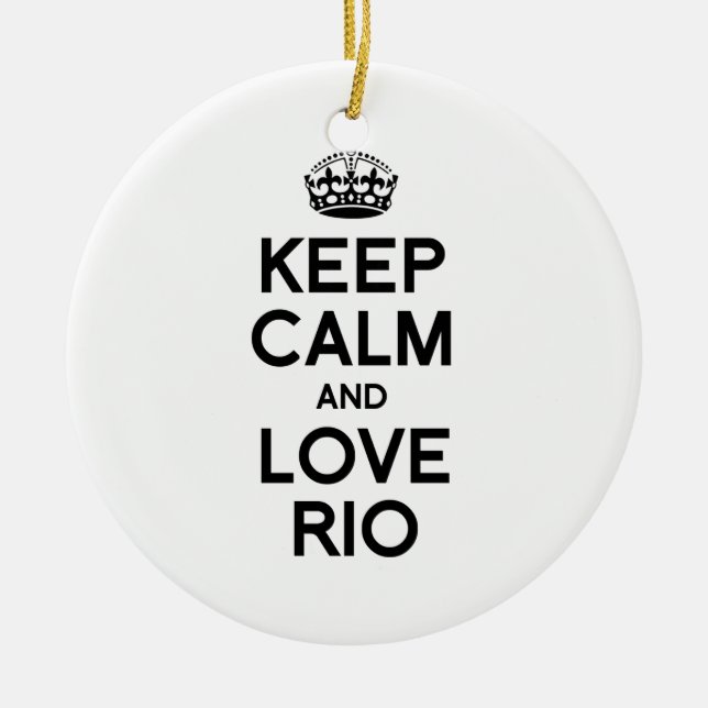 RIO DE JANEIRO BEHÅLLALUGN - .PNG JULGRANSPRYDNAD KERAMIK (Framsidan)