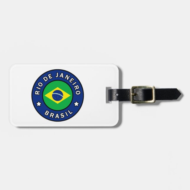 Rio de Janeiro Brasil Bagagebricka (Horisontell Framsida)