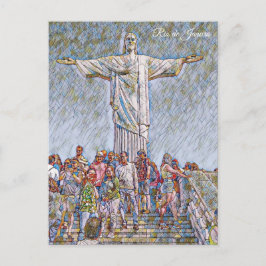 Rio de Janeiro, Brasil, Cristo Redentor Art Vykort