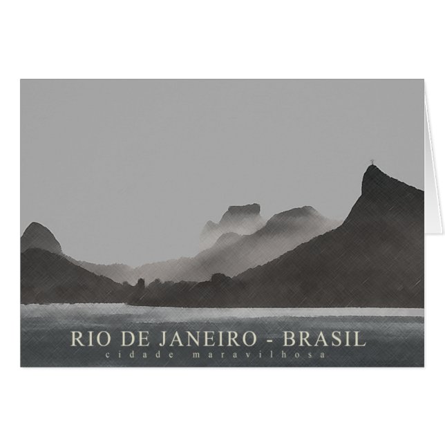 rio de janeiro, brasil hälsningskort (Framsidan Horizontal)