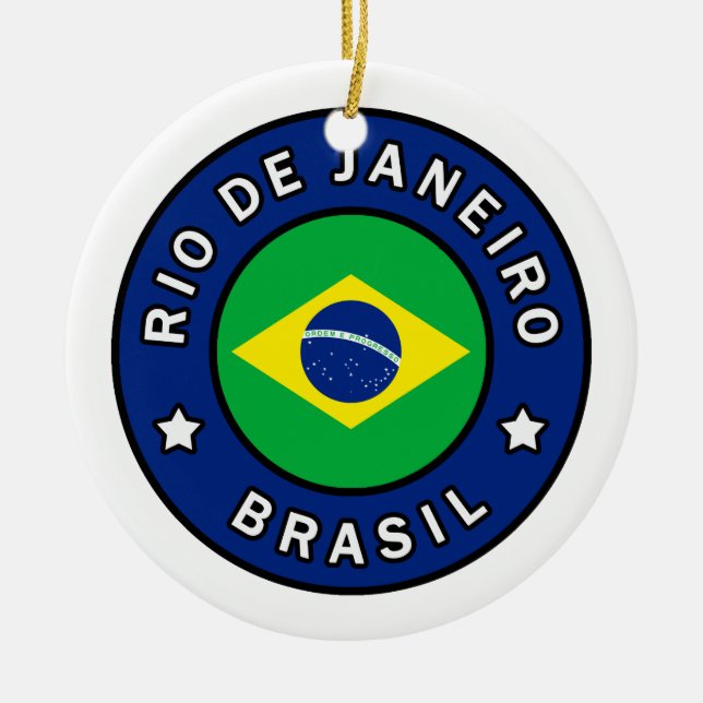 Rio de Janeiro Brasil Julgransprydnad Keramik (Framsidan)