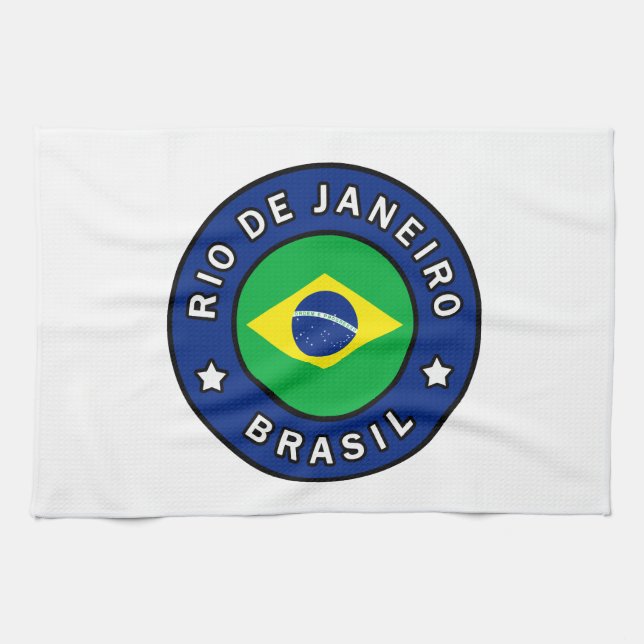 Rio de Janeiro Brasil Kökshandduk (Horisontell)