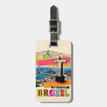 Rio de Janeiro Brasil Kristus Retro Collage Resa