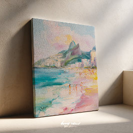 Rio de Janeiro Brasil Målning Canvas
