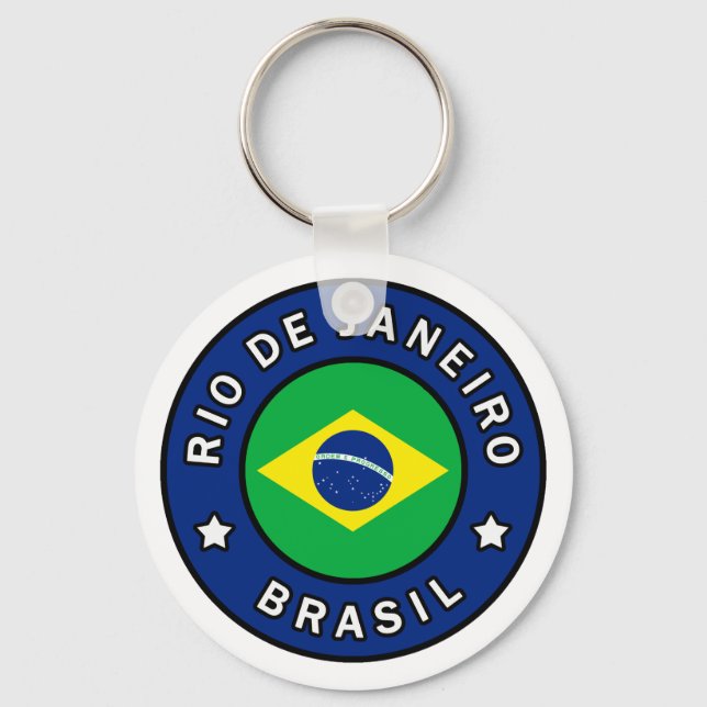 Rio de Janeiro Brasil Nyckelring (Framsida)