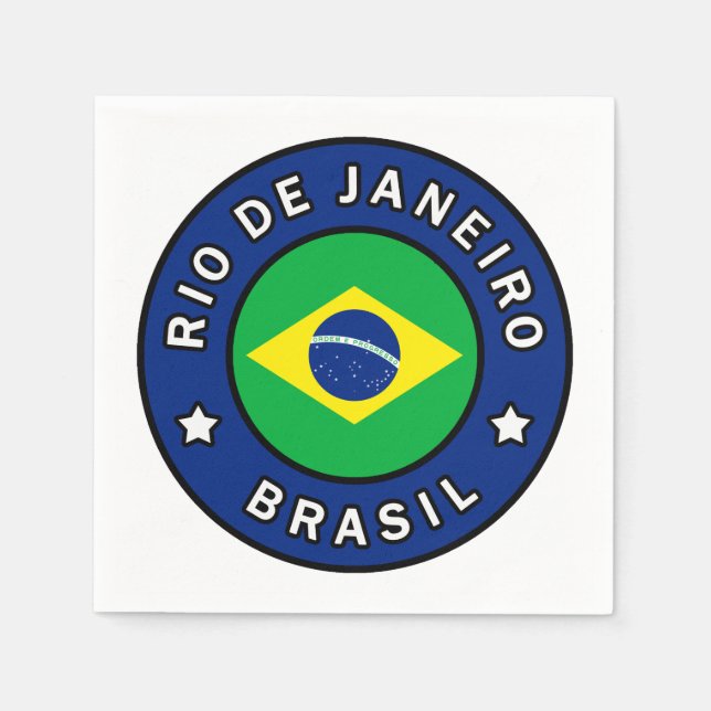 Rio de Janeiro Brasil Pappersservett (Framsidan)