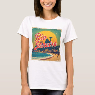 Rio De Janeiro Brasil Retro Vintage Resa T-Shirt