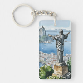 Rio de Janeiro (Brasilien, akrylisk nyckelkedja)