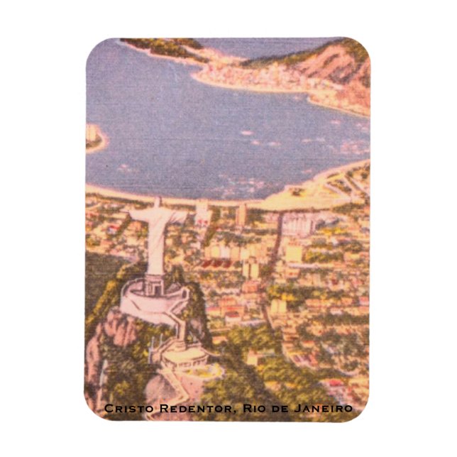 Rio de Janeiro, Brasilien (Cristo Redentor) Art De Magnet (Vertikal)