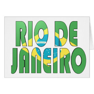 Rio de Janeiro Brasilien Hälsningskort
