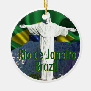 Rio de Janeiro Brasilien Julgransprydnad Keramik