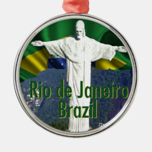 Rio de Janeiro Brasilien Julgransprydnad Metall