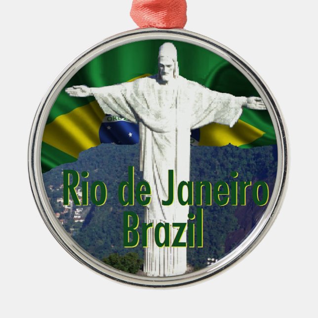 Rio de Janeiro Brasilien Julgransprydnad Metall (Framsidan)