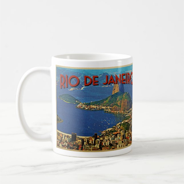 Rio de Janeiro Brasilien Kaffemugg (Vänster)