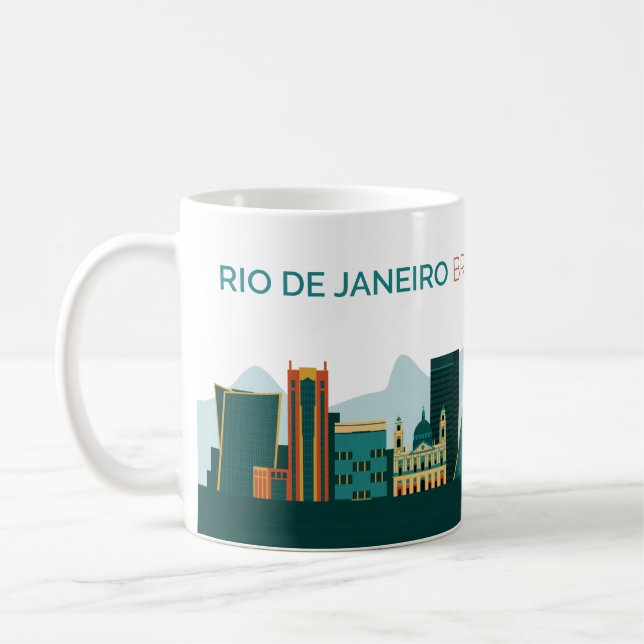 Rio De Janeiro, Brasilien Kaffemugg (Vänster)
