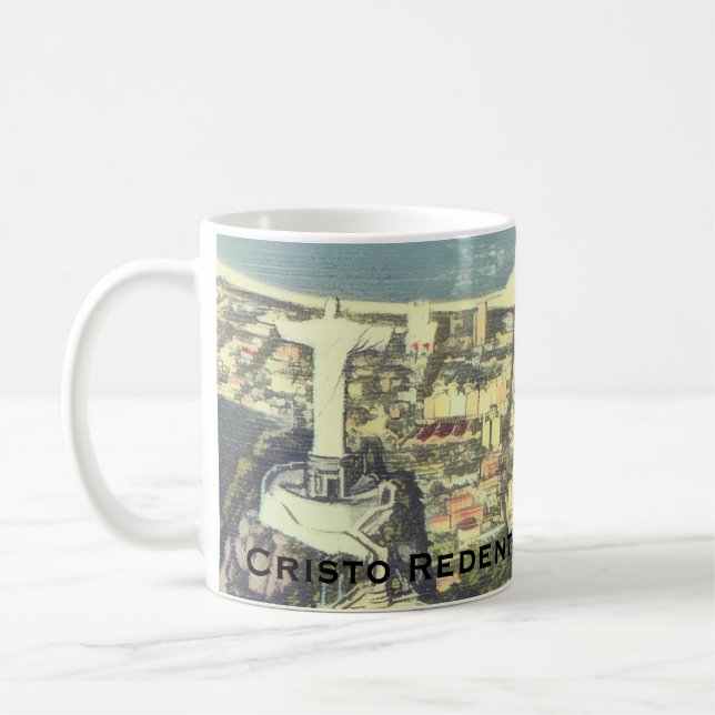 Rio de Janeiro, Brasilien (Kristus Frälsaren) Kaffemugg (Vänster)