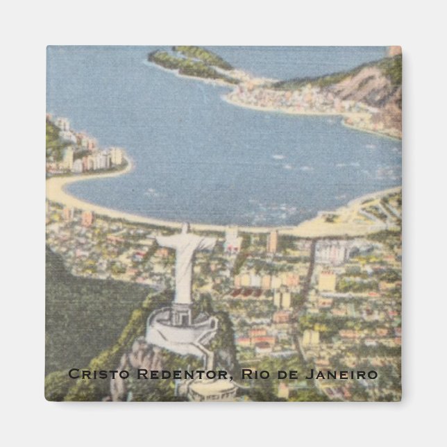 Rio de Janeiro, Brasilien (Kristus Frälsaren) Magnet (Framsidan)
