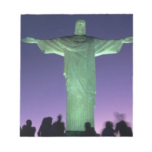 Rio de Janeiro, Brasilien. Kristusstatyn på Anteckningsblock