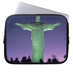 Rio de Janeiro, Brasilien. Kristusstatyn på Laptop Sleeve