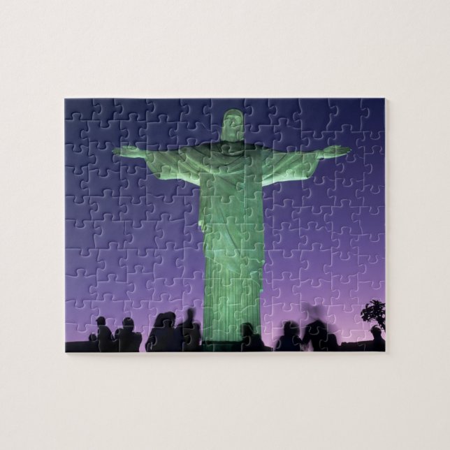 Rio de Janeiro, Brasilien. Kristusstatyn på Pussel (Horisontell)