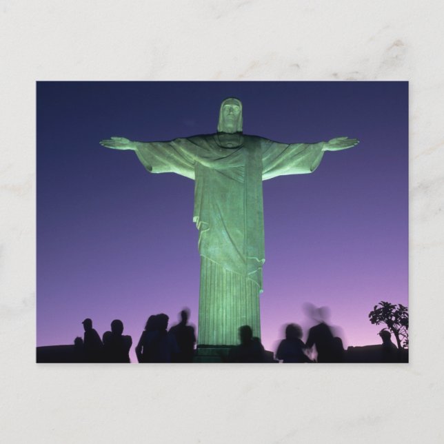 Rio de Janeiro, Brasilien. Kristusstatyn på Vykort (Framsida)