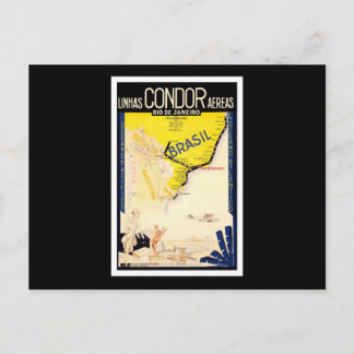 Rio De Janeiro Brasilien Linhas Condor Aere Vykort