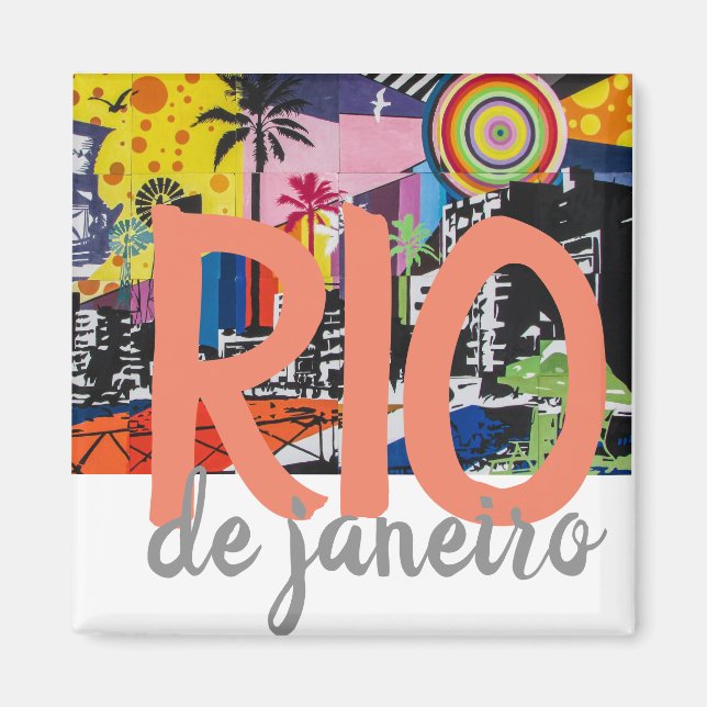 Rio de Janeiro Brasilien Magnet (Framsidan)