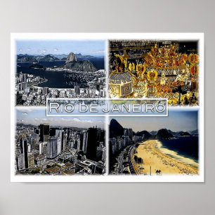 Rio de Janeiro - Brasilien - Mosaic - Poster