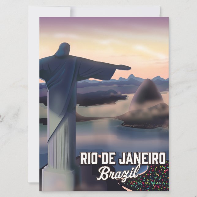 Rio De Janeiro Brasilien poster. (Framsida)