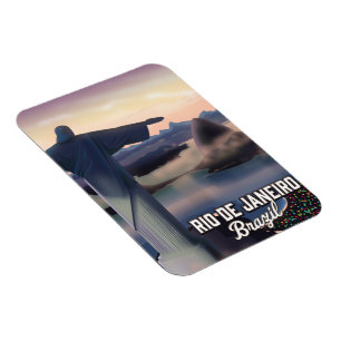 Rio De Janeiro Brasilien poster. Magnet