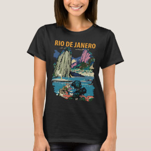 Rio de Janeiro Brasilien Retro Resa T-Shirt