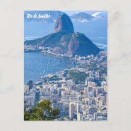 Rio de Janeiro, Brasilien Sugar Loaf/City View Vykort