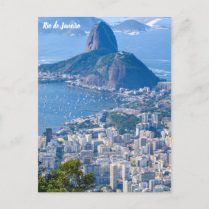 Rio de Janeiro, Brasilien Sugar Loaf/City View Vykort