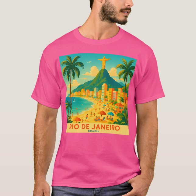 Rio De Janeiro Brasilien T Shirt (Framsida)