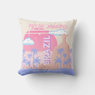 Rio de Janeiro Brasilien Travel Art Kudde