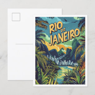 Rio de Janeiro Brasilien Travel Vykort