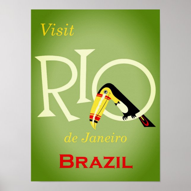Rio de Janeiro Brasilien Vintage resor Poster (Framsidan)