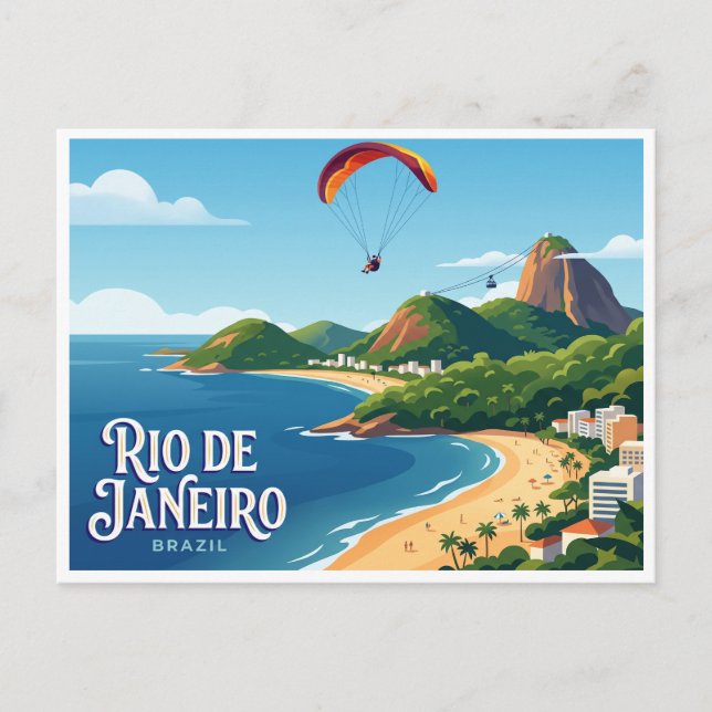 Rio de Janeiro, Brasilien Vykort (Framsida)