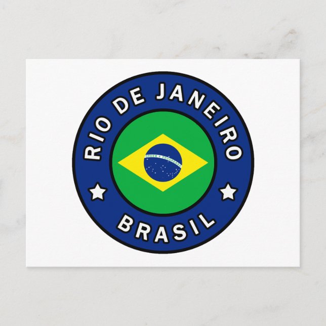 Rio de Janeiro Brasilien Vykort (Framsida)