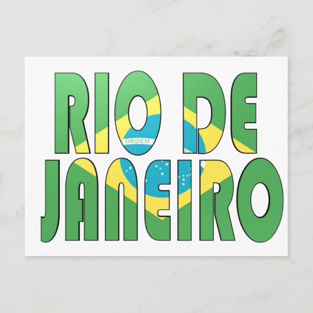Rio de Janeiro, Brasilien Vykort (Framsida)