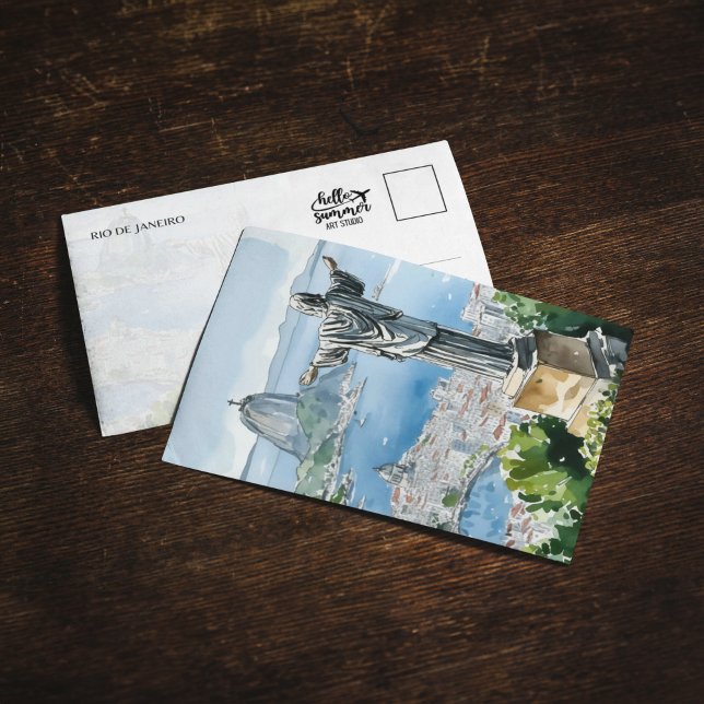 Rio de Janeiro Brasilien Watercolor Inbjudningar (Skapare uppladdad)