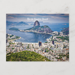 Rio de Janeiro, Brasiliens cityscape Vykort