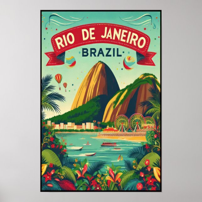Rio de Janeiro: Brasiliens livfulla färger Poster (Framsidan)