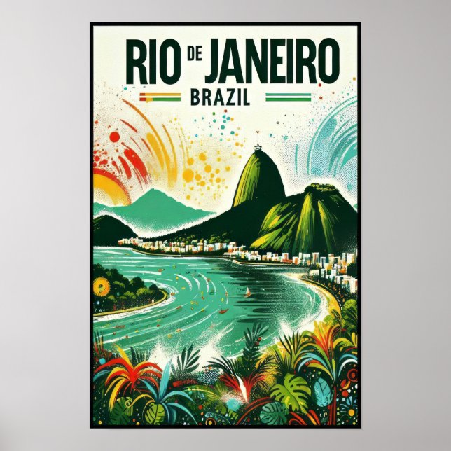 Rio de Janeiro: Brasiliens livfulla färger Poster (Framsidan)
